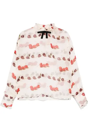 Nº21 Cherry-print blouse