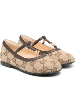 Gucci GG Supreme canvas ballerina shoes