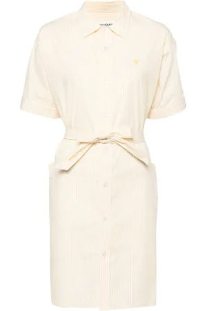 Chocoolate Pinstripe poplin shirt dress