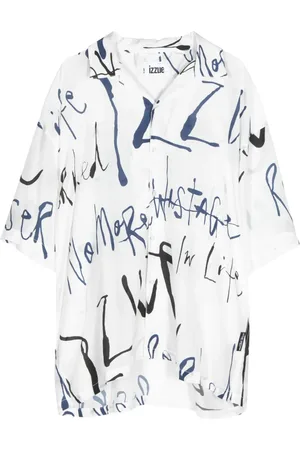 Izzue Short-sleeve abstract-pattern shirt