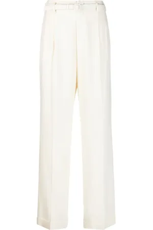 Ralph Lauren Stamford belted straight-leg wool trousers