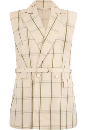 Liu Jo Checked waistcoat