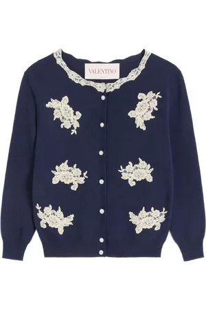 VALENTINO GARAVANI Lace-trim cardigan