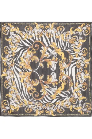 VERSACE Animalier Barocco-print scarf