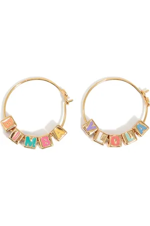 Bimba y Lola Dice-logo hoop earrings