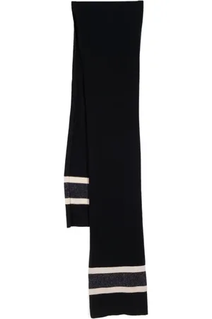 N.PEAL Striped jersey scarf