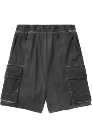 Izzue Cold-dye cotton cargo shorts