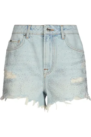 Liu Jo Rhinestone-embellished denim shorts