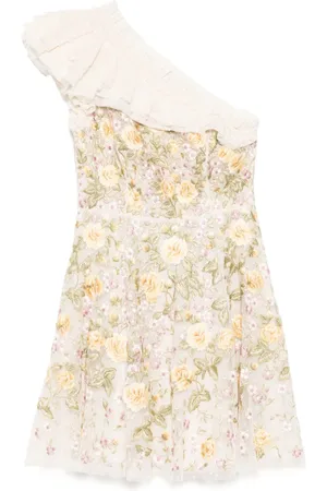 Needle & Thread Florine one-shoulder mini dress