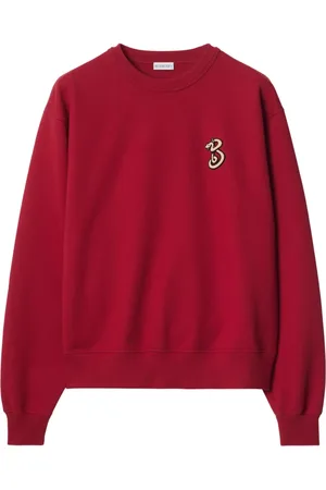 Burberry B Snake-appliqué cotton sweatshirt