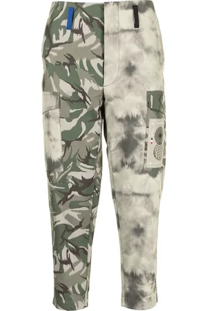 Ports V Camouflage tie-dye tapered trousers