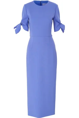 Carolina Herrera Tied-cuffs midi dress