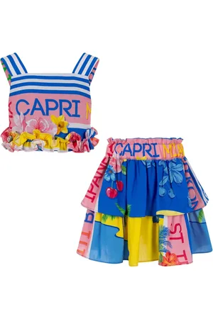 Lapin House Graphic-print skirt