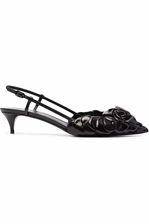 VALENTINO GARAVANI Appliqué-detail pointed-toe pumps