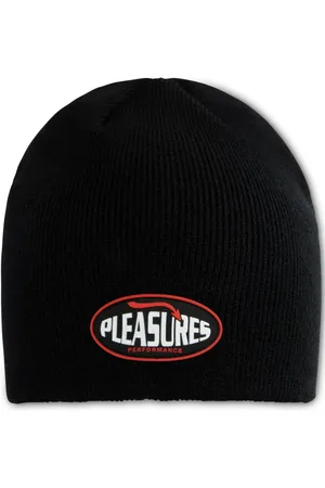 Pleasures Logo-appliqué beanie