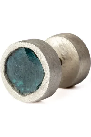 PARTS OF FOUR Blue diamond-encrusted stud earring