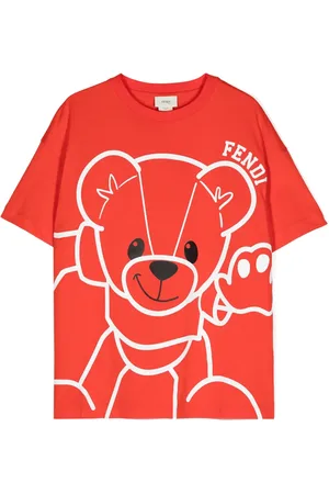 Fendi Teddy bear-print cotton T-shirt
