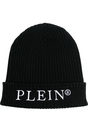 Philipp Plein Logo-embroidered ribbed-knit beanie