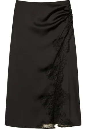 Twin-Set Lace-detailing skirt