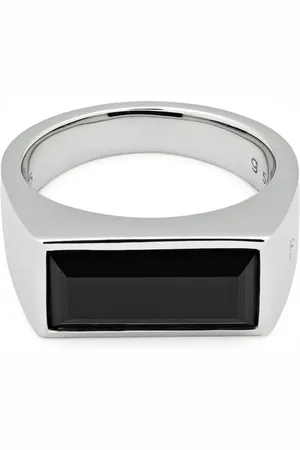 TOM WOOD Onyx stone peaky ring