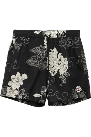Moncler Floral-print swim shorts