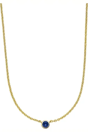 VEYNOU 14kt recycled yellow Laya Sapphire Necklace