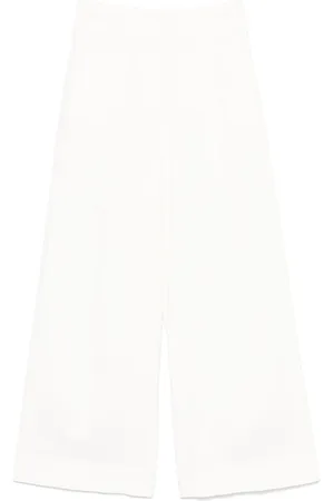 PESERICO SIGN Garment-dyed gabardine trousers