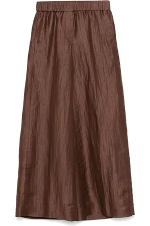 PESERICO SIGN Crinkle-effect trousers