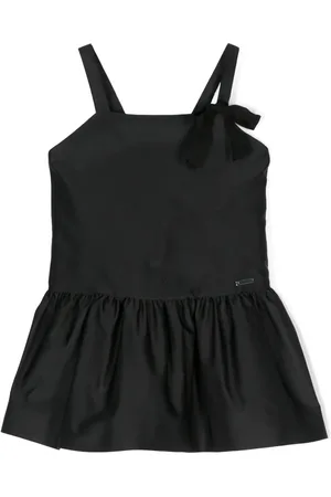 MONNALISA Logo-plaque sleeveless dress