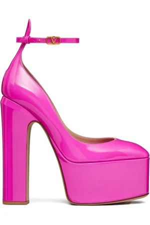 VALENTINO GARAVANI Tan-Go 155mm patent-leather pumps