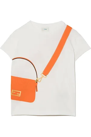 Fendi Bag-print cotton T-shirt