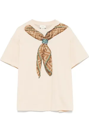 Fendi Scarf-print T-shirt