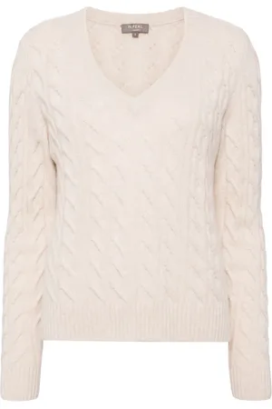 N.PEAL Cable-knitted jumper