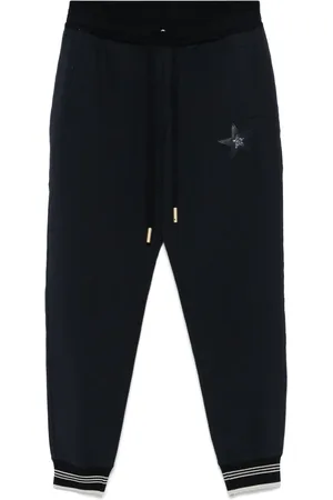 LORENA ANTONIAZZI Star-appliqué track trousers