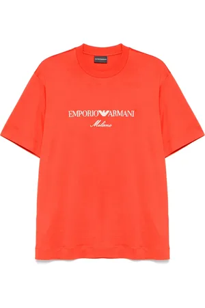 Emporio Armani Logo-embroidered T-shirt
