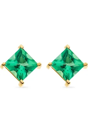 VEYNOU 14kt yellow Klara emerald earrings