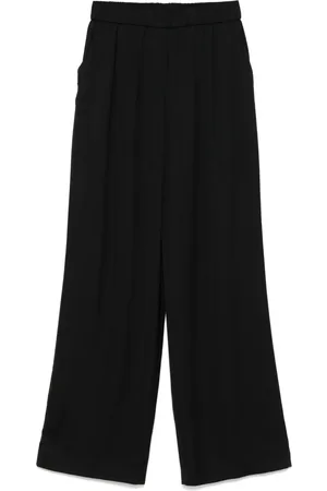 PESERICO SIGN Satin palazzo trousers
