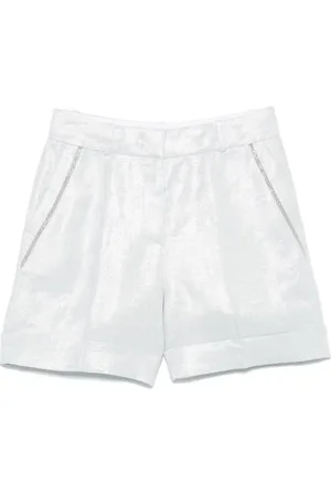 PESERICO SIGN Metallic-effect shorts