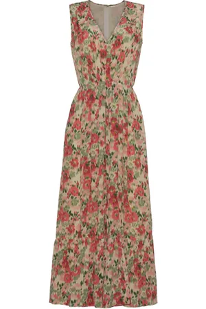 ADAM LIPPES Marina floral-print silk dress