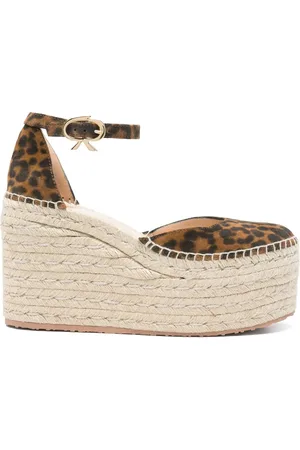 Gianvito Rossi 110mm leopard-print espadrilles