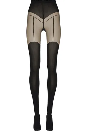 Wolford Garter belt-jacquard tights