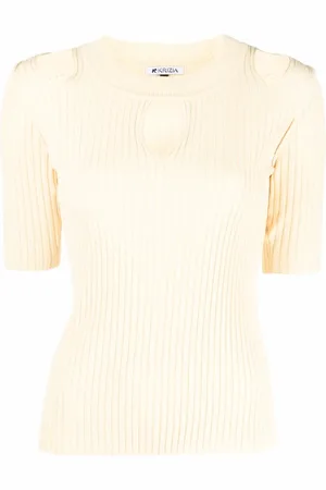 KRIZIA Ribbed cut-out top