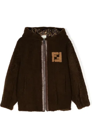 Fendi FF-logo hooded coat
