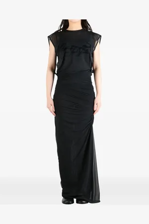 Jean Paul Gaultier Slogan-flocked dress
