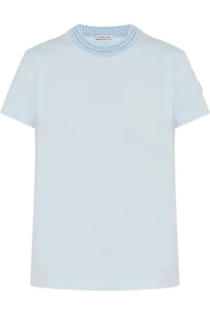 Moncler Crochet-detail cotton T-shirt