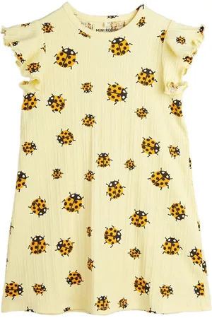Mini Rodini Ladybugs-print dress