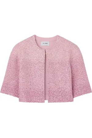 ST. JOHN Sequin-embellished knitted jacket