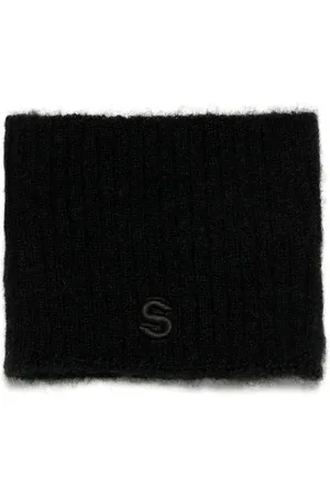 SACAI Logo-embroidered scarf