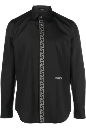 VERSACE Greek Key-embroidered shirt