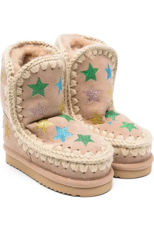 Mou Eskimo star-print suede boots